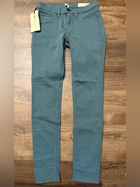 Rag & Bone /JEAN The Legging Skinny Jeans Size 29 Teal Blue Green NWT